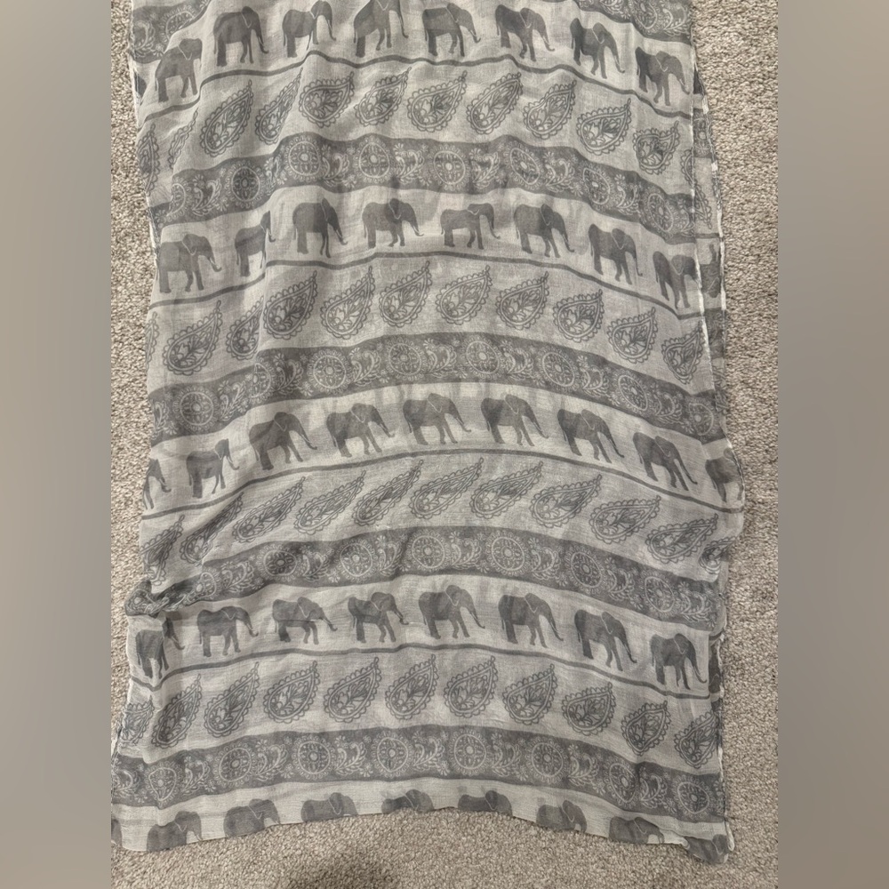 TALLA UNICA Infinity Scarf Elephant Print